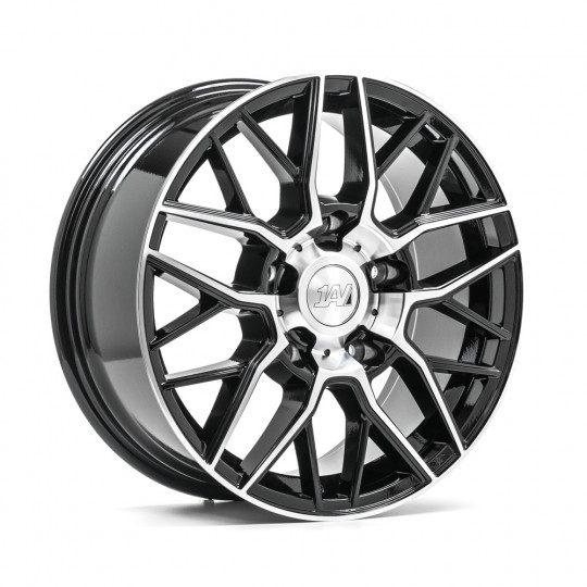 1AV ZX11 TRANSIT 18X8 5X160 ET50 BLACK MACHINED FACED