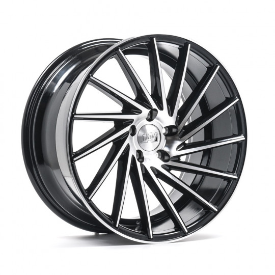 1AV ZX1 18X8 5X110 ET42 BLACK MACHINED FACED