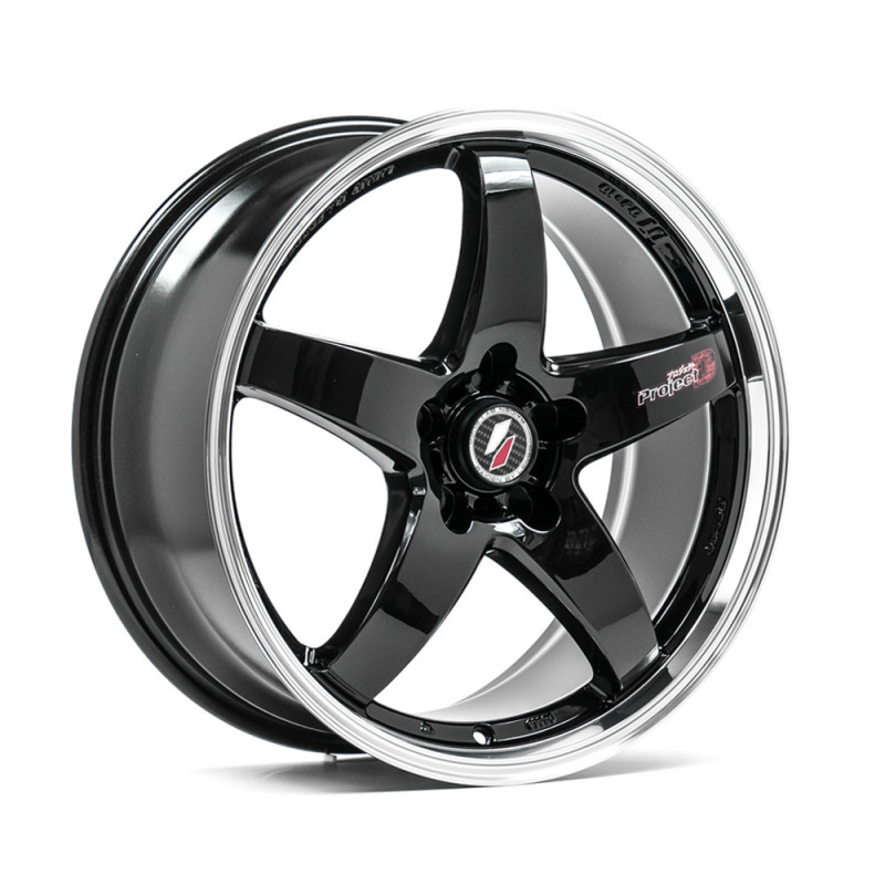 LENSO D1R 18X8 5X114.3 ET45 BLACK MACHINED FACED
