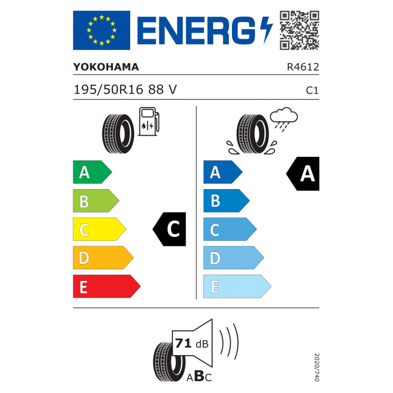 YOKOHAMA 195/50R16 88V BLUEARTH-GT AE51