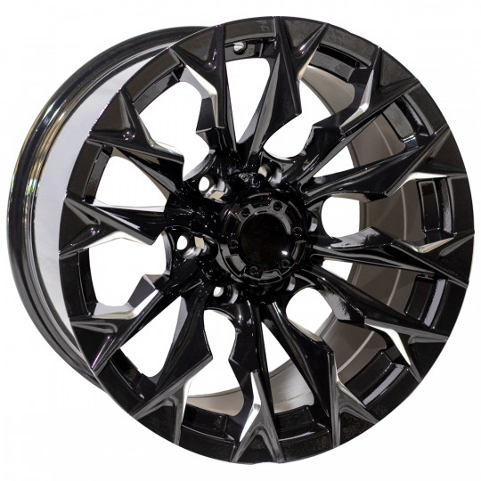 REPLICA FUEL STYLE 227 4X4 WHEELS 16X8.5 6X139.7 ET0 BLACK MACHINED FACED