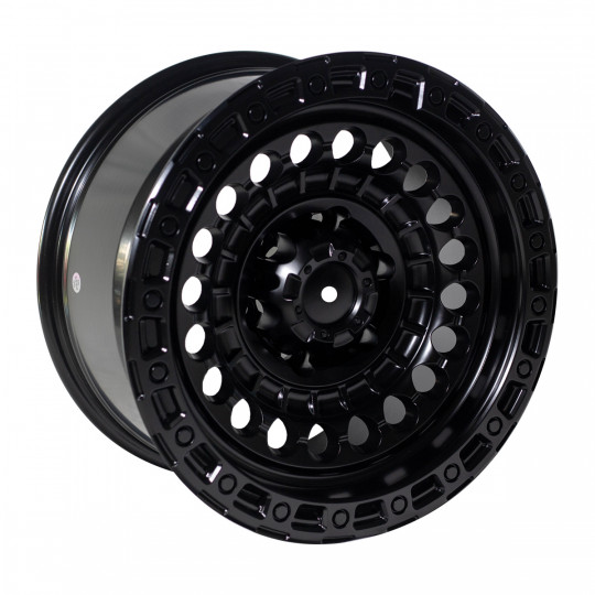 REPLICA BLACK RHINO STYLE 403 4X4 WHEELS 16X8.5 6X139.7 ET0 BLACK MACHINED FACED