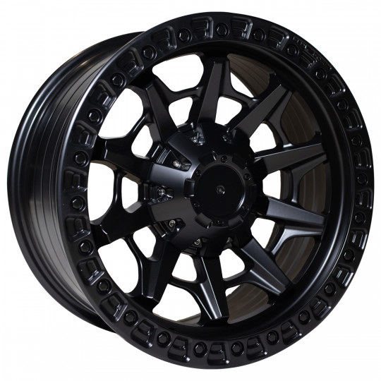 REPLICA FUEL STYLE 407 4X4 WHEELS 18X9.0 6X139.7 ET0 MATTE BLACK