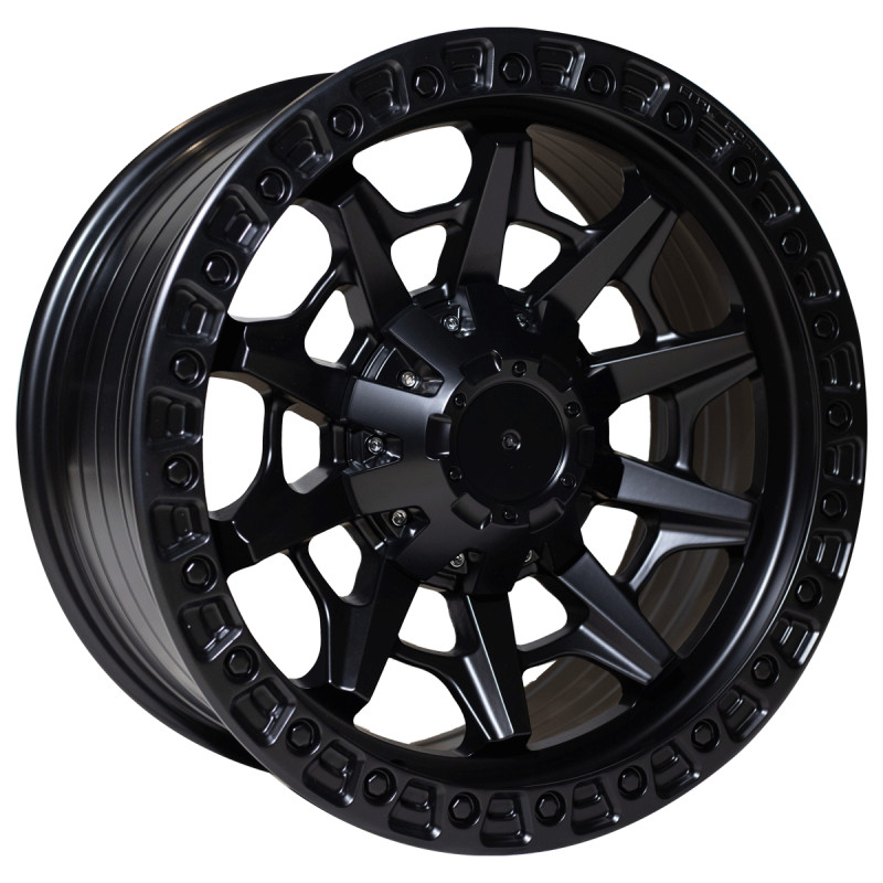 REPLICA FUEL STYLE 407 4X4 WHEELS 18X9.0 6X139.7 ET0 MATTE BLACK