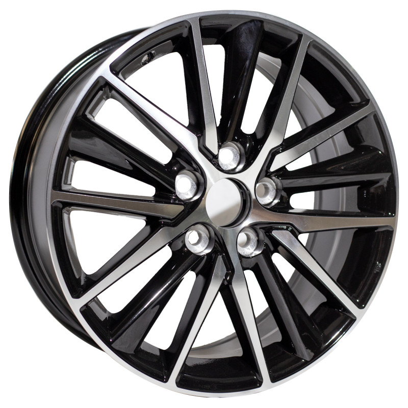 REPLICA TOYOTA STYLE 5809 16X6.5 5X114.3 ET37 BLACK MACHINED FACED