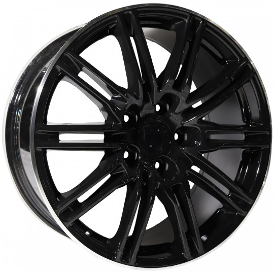 REPLICA PORSCHE STYLE 1153 20X9.5 5X130 ET55 GLOSS BLACK MACHINED LIP