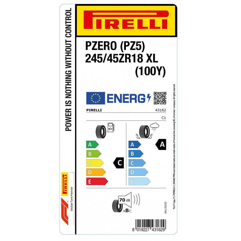 PIRELLI 245/45R18 100Y XL PZERO 5