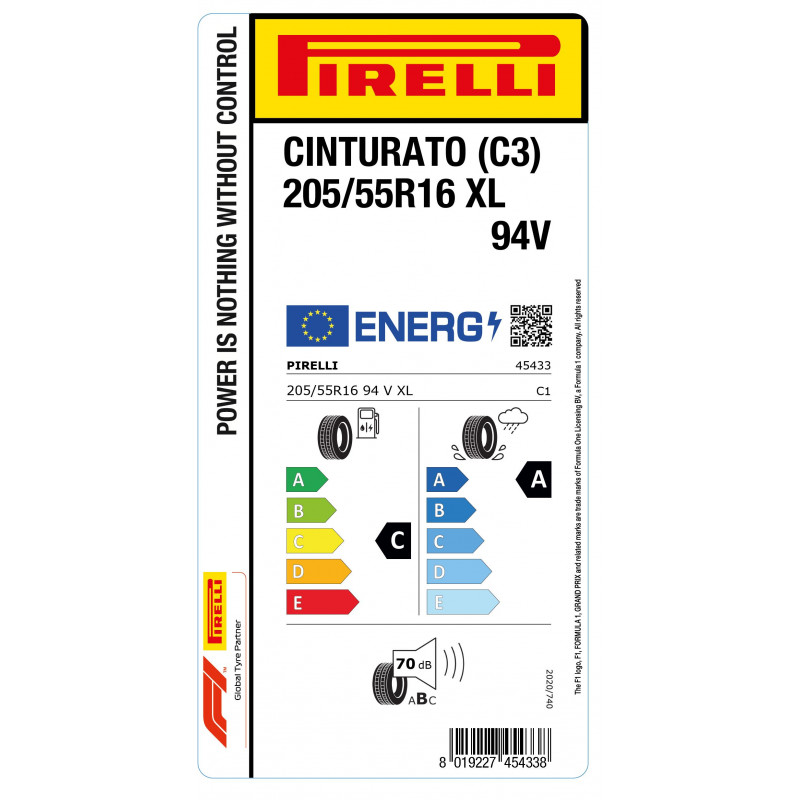 PIRELLI 205/55R16 94V XL CINTURATO P7 3
