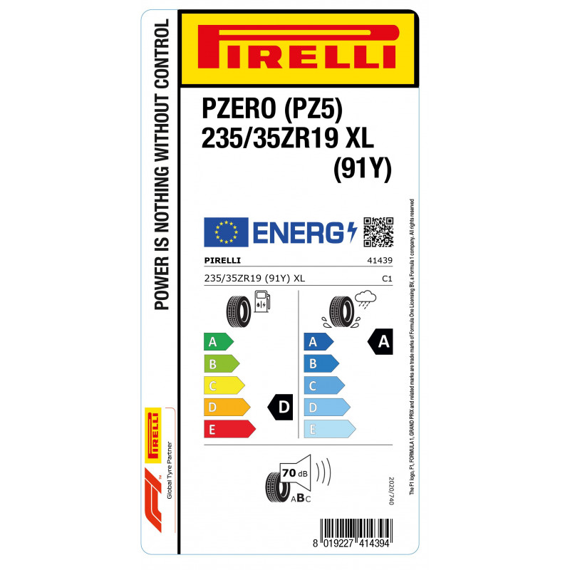 PIRELLI 225/40R18 91Y XL PZERO 5