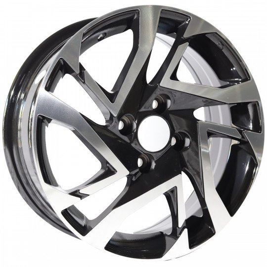 REPLICA TOYOTA STYLE 5417 15X6.0 4X100 ET40 BLACK MACHINED FACED