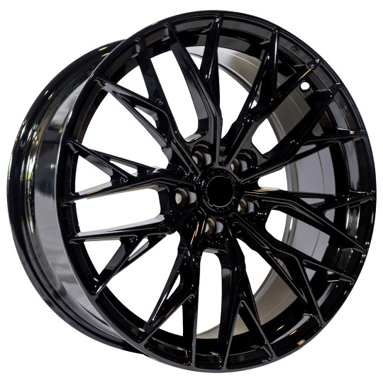 MAONS BLUE 110 18X8.0 5X112 ET40 GLOSS BLACK