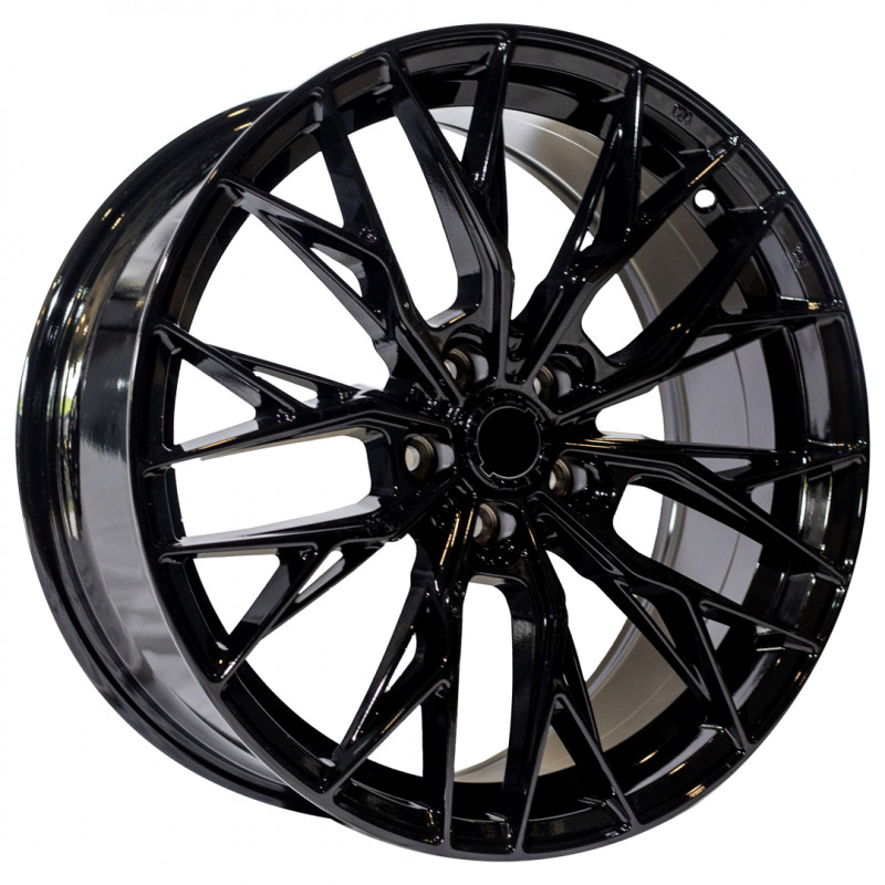 MAONS BLUE 110 18X8.0 5X112 ET40 GLOSS BLACK