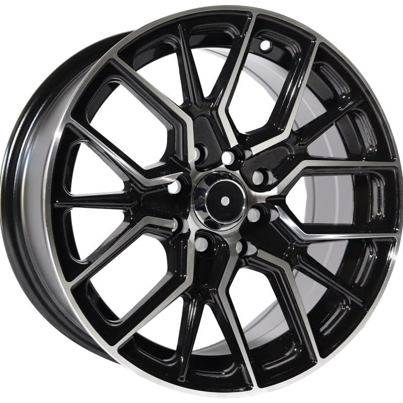 MAONS BLUE 559 15X7 4X100/114.3 ET35 BLACK MACHINED FACED