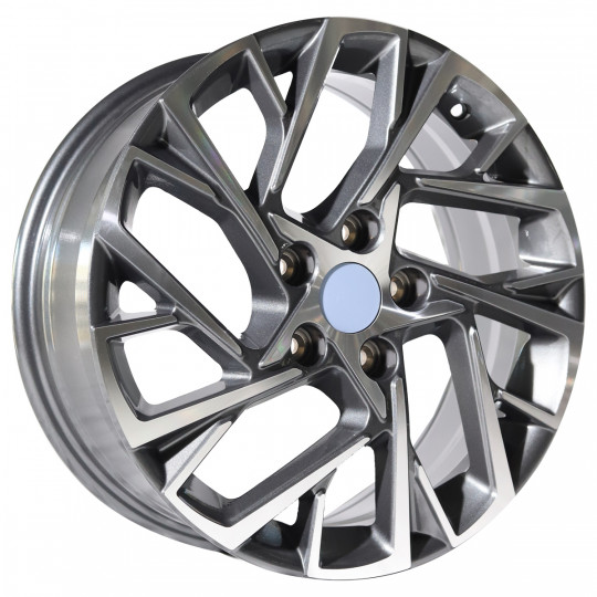 REPLICA HYUNDAI STYLE 3318 17X7.0 5X114.3 ET51 GUNMETAL MACHINED FACED