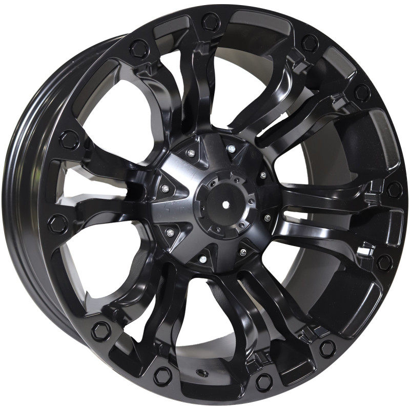 REPLICA FUEL STYLE 133 4X4 WHEELS 18X9.0 6X139.7 ET0 MATTE BLACK