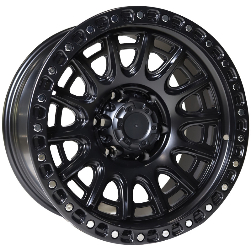 REPLICA BLACK RHINO STYLE 134 4X4 WHEELS 17X9.0 6X139.7 ET0 MATTE BLACK