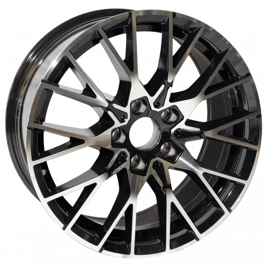 REPLICA BMW STYLE 5441 18X8-9 5X120 ET35/40 BLACK MACHINED FACED