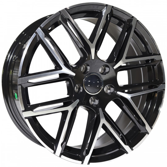 REPLICA AUDI STYLE 2053 18X8 5X112 ET42 BLACK MACHINED FACED