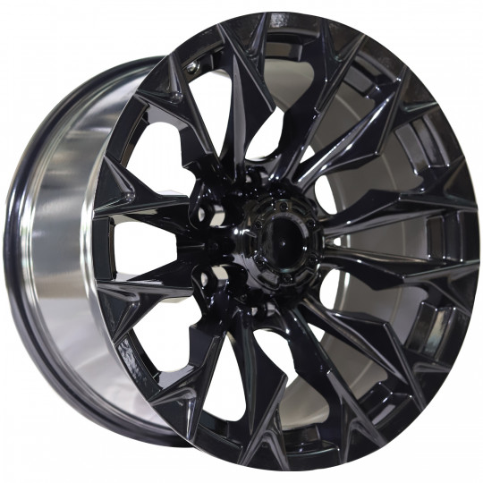 REPLICA FUEL STYLE 227 4X4 WHEELS 17X9.0 6X139.7 ET0 GLOSS BLACK