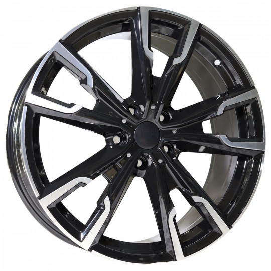 REPLICA BMW STYLE 5710 19X8.0 5X112 ET50 BLACK MACHINED FACED