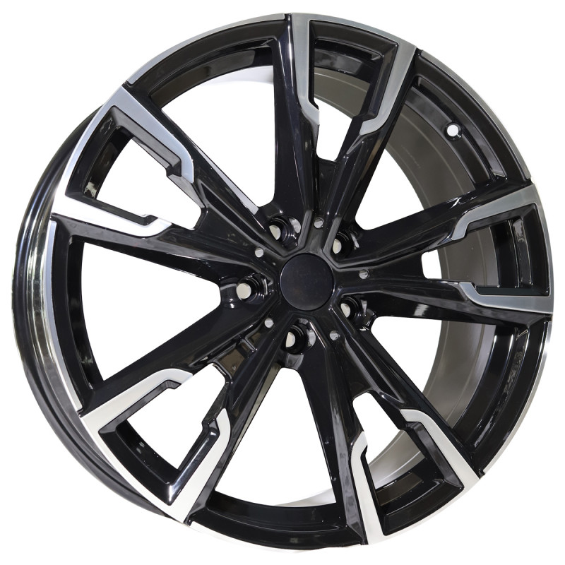 REPLICA BMW STYLE 5710 19X8.0 5X112 ET50 BLACK MACHINED FACED