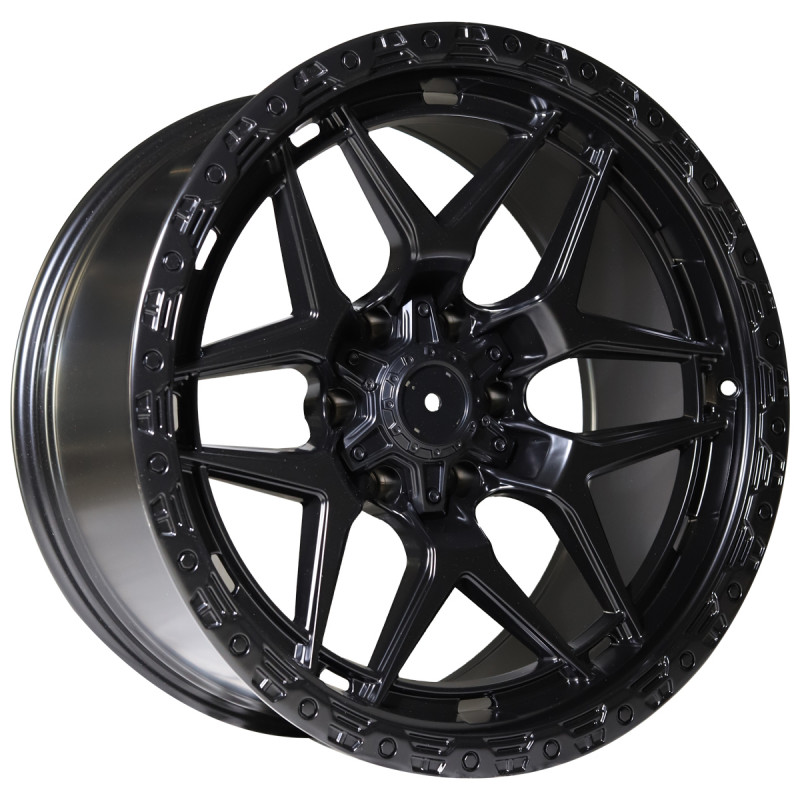 REPLICA VORTEK STYLE 47 20X10 6X139.7 ET-25 MATTE BLACK