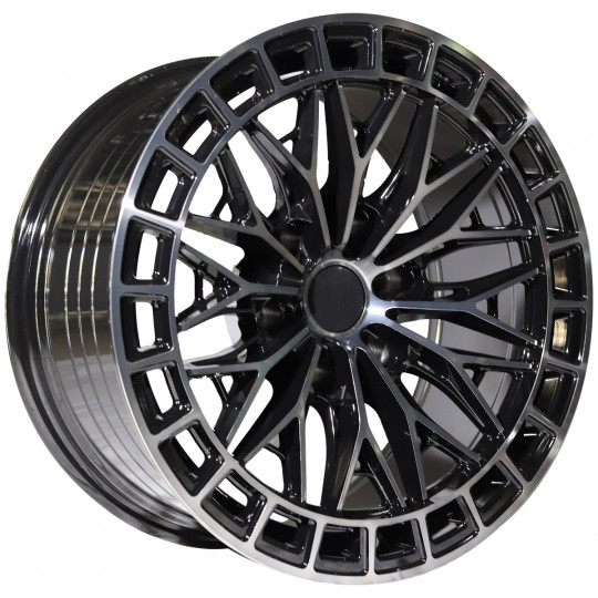 REPLICA VOSSEN STYLE 45 18X9 6X139.7 ET0 BLACK MACHINED FACED