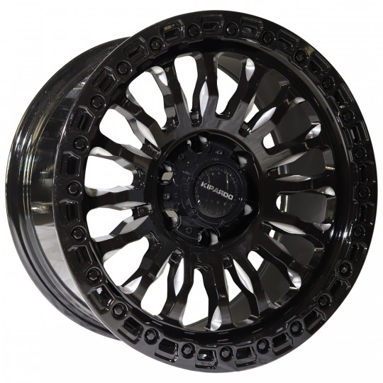KIPARDO 2802 18X9.0 6X139.7 ET0 GLOSS BLACK TINTED