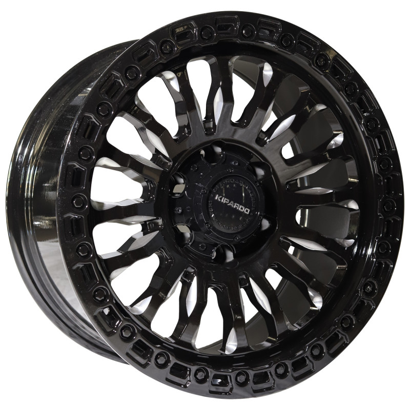 KIPARDO 2802 18X9.0 6X139.7 ET0 GLOSS BLACK TINTED