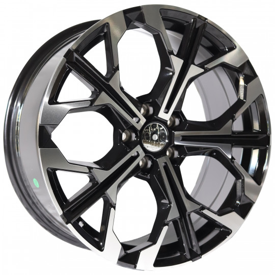 REPLICA BMW STYLE 9735 18X8.0 5X112 ET40 BLACK MACHINED FACED
