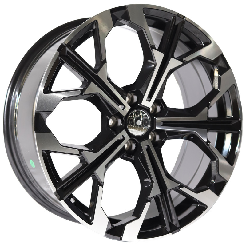 REPLICA BMW STYLE 9735 18X8.0 5X112 ET40 BLACK MACHINED FACED