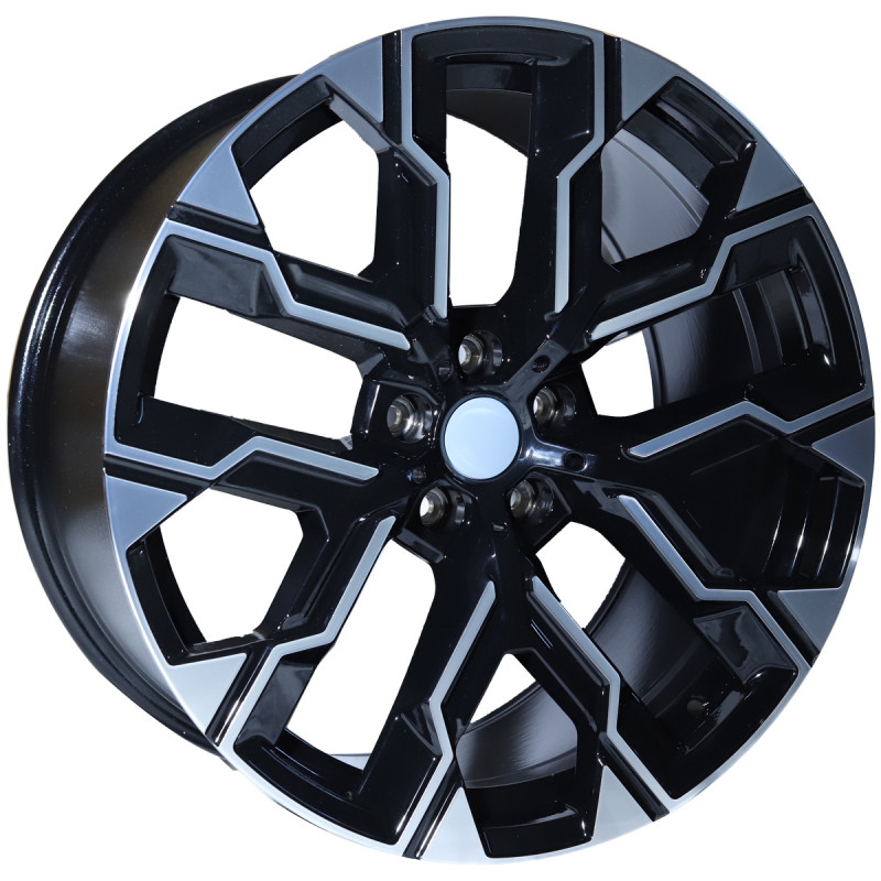 REPLICA BMW STYLE 3430 20X9.0-10.5 5X112 ET24/44 BLACK MACHINED FACED
