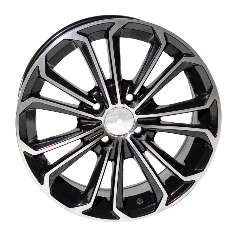 REPLICA TOYOTA STYLE 667 16X6.5 5X100 ET40 BLACK MACHINED FACED