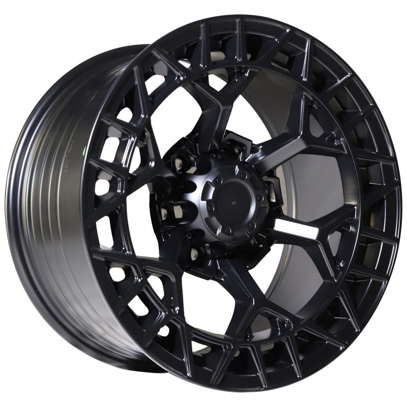 REPLICA FUEL STYLE 33 4X4 WHEELS 17X9.0 6X139.7 ET0 MATTE BLACK