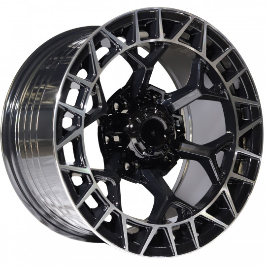REPLICA FUEL STYLE 33 4X4 WHEELS 17X9.0 6X139.7 ET0 BLACK MACHINED FACED