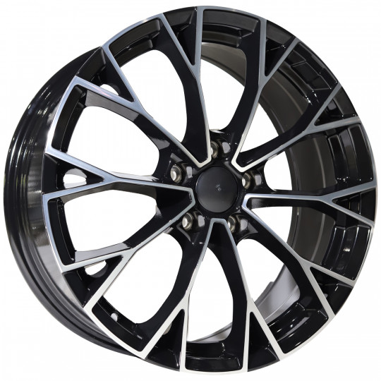 REPLICA VW STYLE 1279 17X7.5 5X100 ET40 BLACK MACHINED FACED