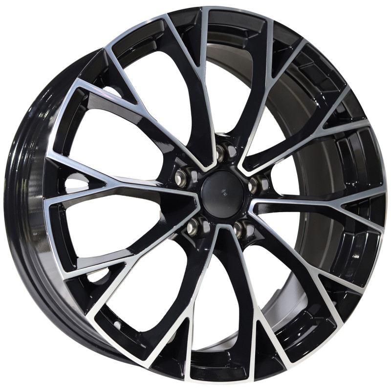REPLICA VW STYLE 1279 17X7.5 5X100 ET40 BLACK MACHINED FACED