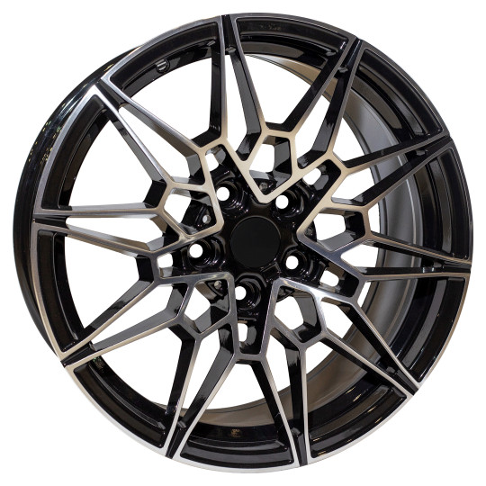 REPLICA BMW STYLE 805 19X8.5-9.5 5X120 ET35/40 BLACK MACHINED FACED