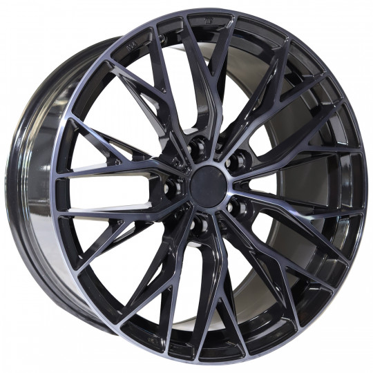 MAONS BLUE 110 18X8.5 5X114.3 ET35 BLACK MACHINED FACED