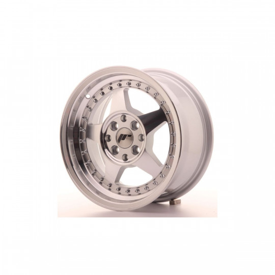 JAPAN RACING JR6 15X7 4X100/114.3 ET35 SILVER MACHINED FACED