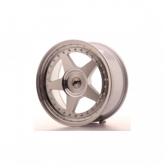 JAPAN RACING JR6 17X8 BLANK ET35 SILVER MACHINED FACED