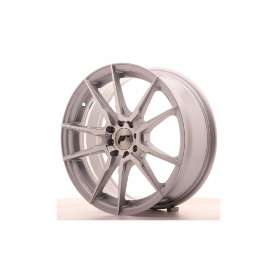 JAPAN RACING JR21 17X7 4X100/114.3 ET40 SILVER MACHINED FACED