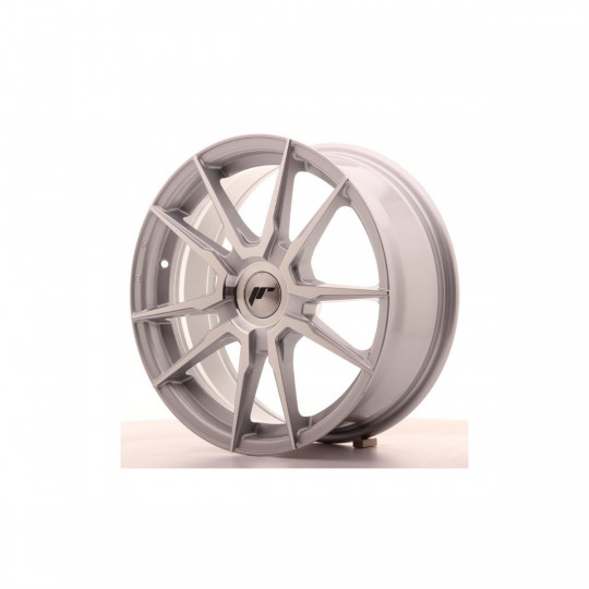 JAPAN RACING JR21 17X7 BLANK ET40 SILVER MACHINED FACED