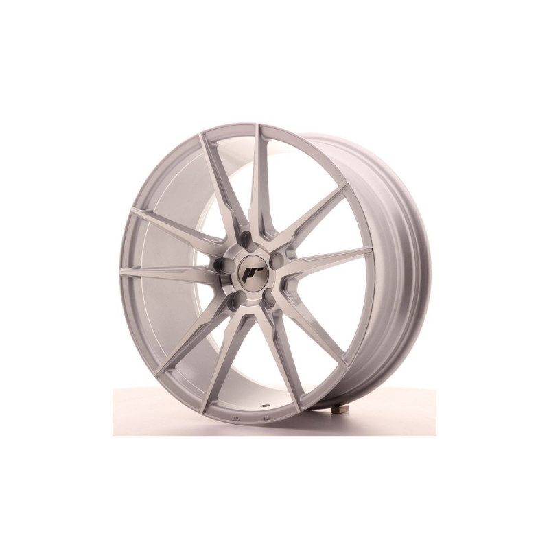 JAPAN RACING JR21 BLANK 21X10 ET45 SILVER MACHINED FACED
