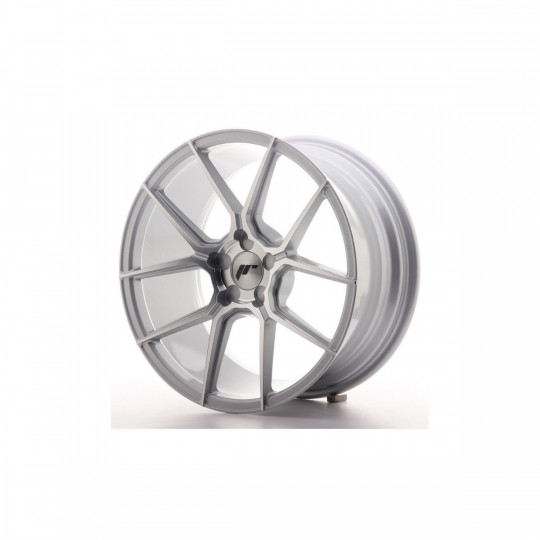 JAPAN RACING JR30 19X8.5 BLANK ET40 SILVER MACHINED FACED