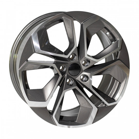 REPLICA SKODA STYLE 814 18X8 5X112 ET42 GUNMETAL MACHINED FACED