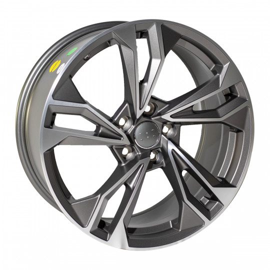 REPLICA AUDI STYLE 5493 18X8 5X112 ET42 SATIN GUNMETAL MACHINED FACED