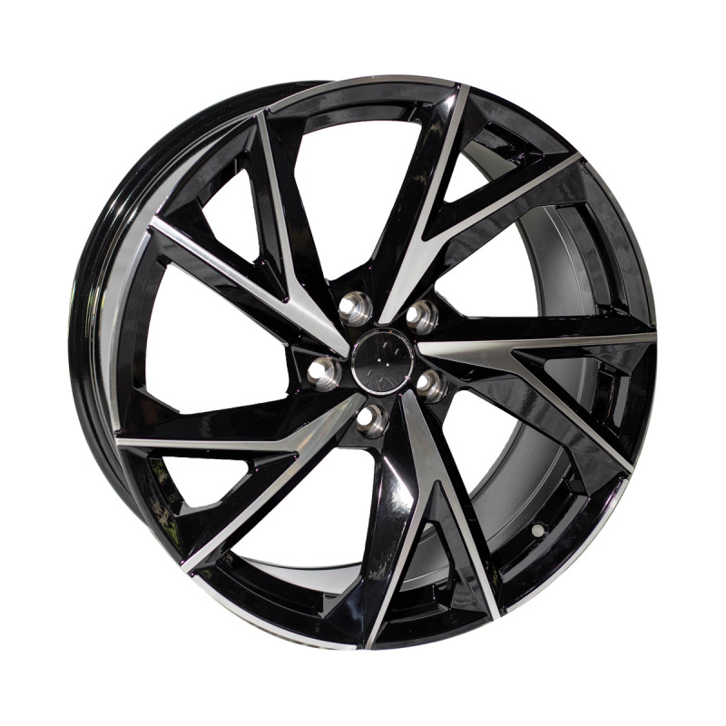 REPLICA AUDI STYLE 819 19X8.5 5X112 ET40 BLACK MACHINED FACED