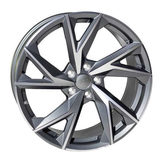 REPLICA AUDI STYLE 819 19X8.5 5X112 ET40 SATIN GUNMETAL MACHINED FACED