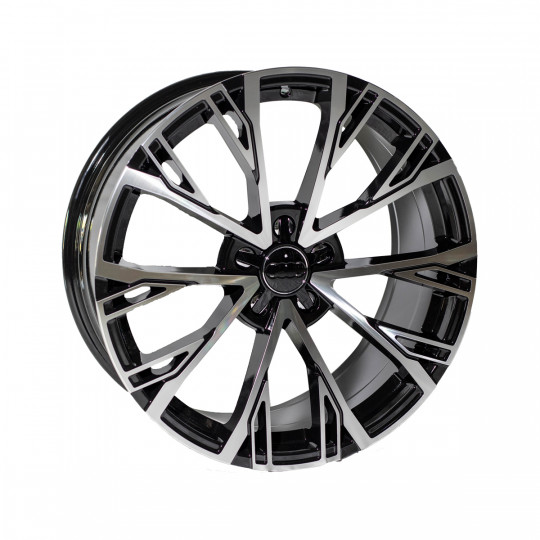 REPLICA AUDI STYLE 551 19X8.5 5X112 ET35 BLACK MACHINED FACED